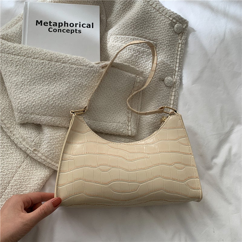High-End Underarm Bag Niche Bagel Bag Women'S Fashionable Texture Popular Shoulder Bag - Image 1