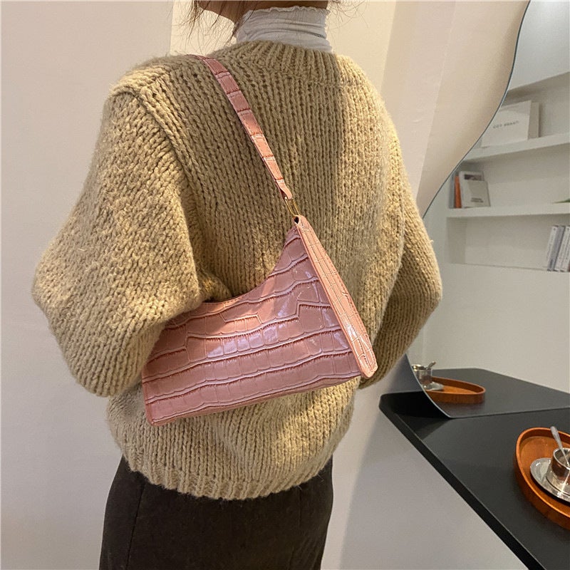 High-End Underarm Bag Niche Bagel Bag Women'S Fashionable Texture Popular Shoulder Bag - Image 3
