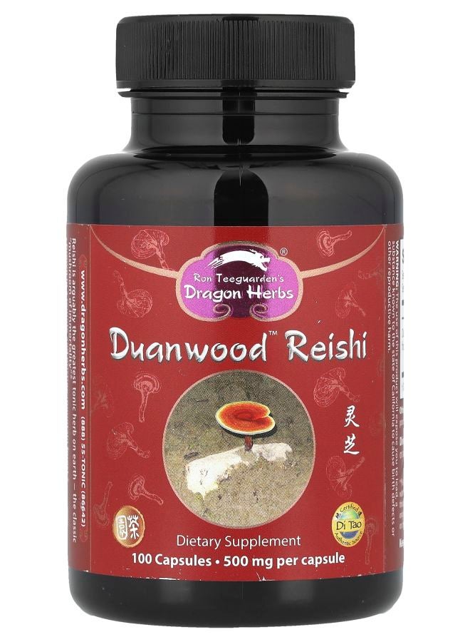 Dragon Herbs دووانوود™ ريشي 500 ملغ 100 كبسولة - Image 1