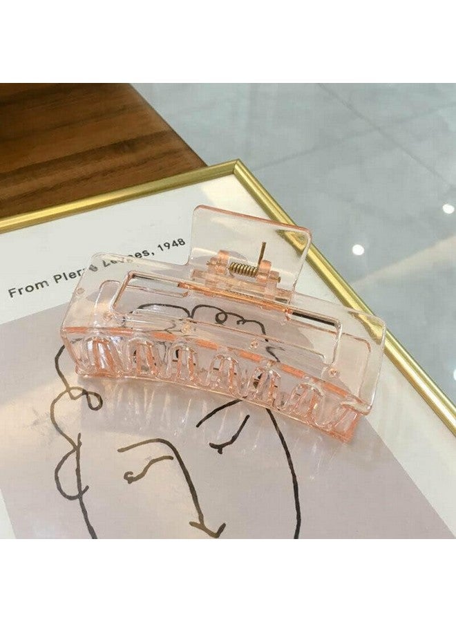 CHRONEX 4PCS Hair Claw Clips for Women Transparent Large Hair Clip Claw Hairpin Elegant Barrettes, Hair Clip, Tic Tac Clips, Hair Claw, Hair Extension, Synthentic Extension - Image 5