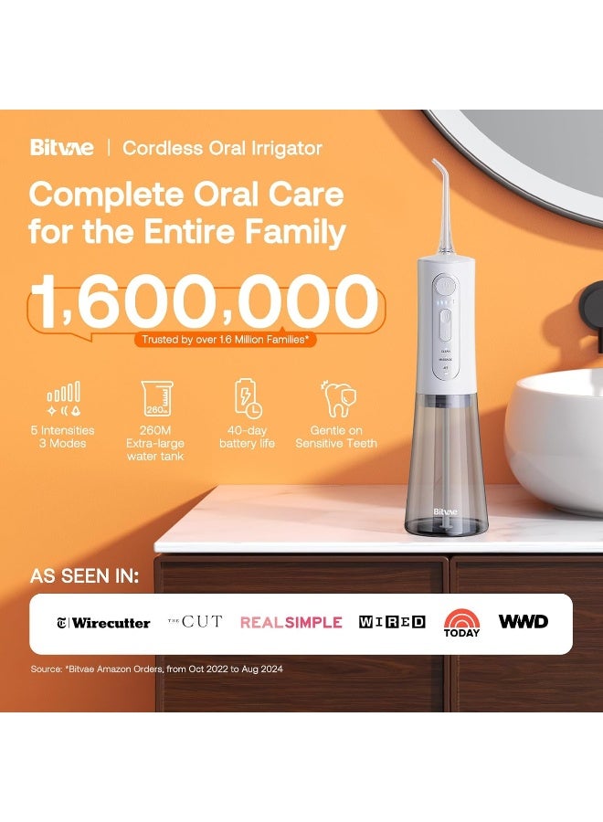 Bitvae BVC2 Water Flosser 6 nozzles White color white - Image 2