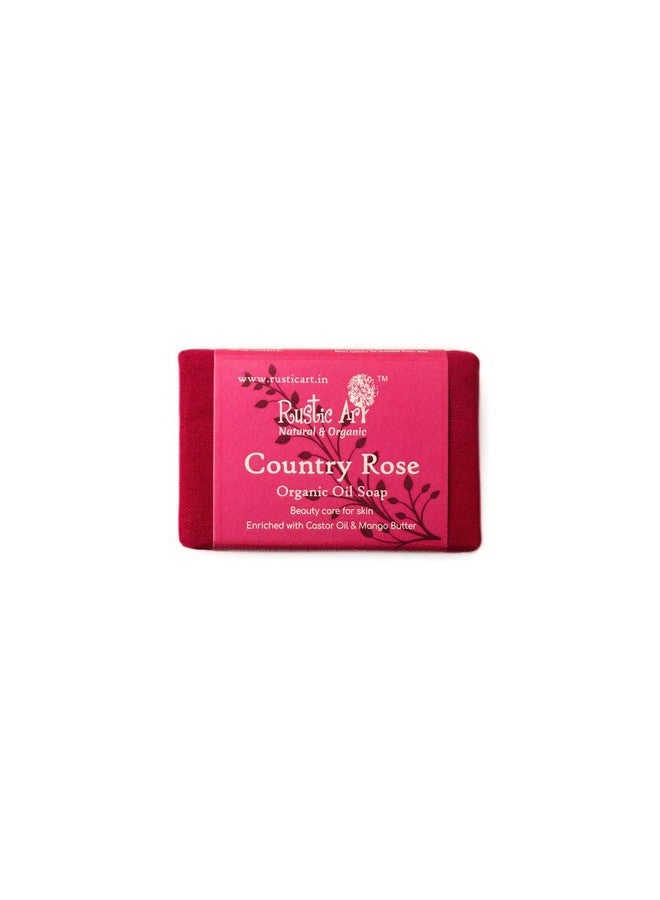 Rustic Art Organic Country Rose Soap | Coldprocessed | Oil Control | Deep Cleansing | For Women & Men | 100g (Pack of 2) - Image 3