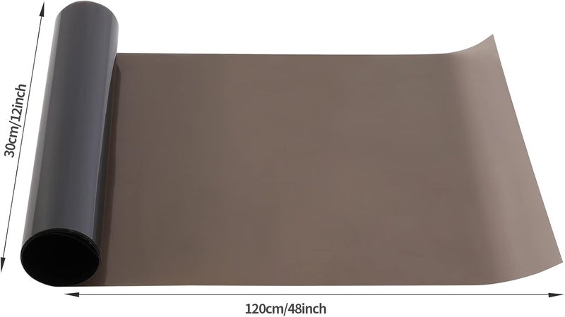 QUhang ملصق ضوء السيارة اللاصق QUhang 2PCS 12 × 48 بوصة، ضوء ضباب دخاني، تلوين المصابيح الخلفية والأمامية، ورقة فيلم فينيل مع مكشطة + قاطع (أسود فاتح) - Image 2