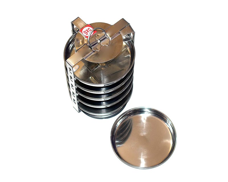 BLeaf Stainless Steel 6 Plate Thatte Idli Stand Dhokla Maker (6 Plate, 6 Idli) - Image 2