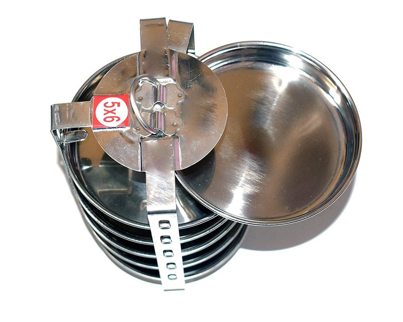 BLeaf Stainless Steel 6 Plate Thatte Idli Stand Dhokla Maker (6 Plate, 6 Idli) - Image 3