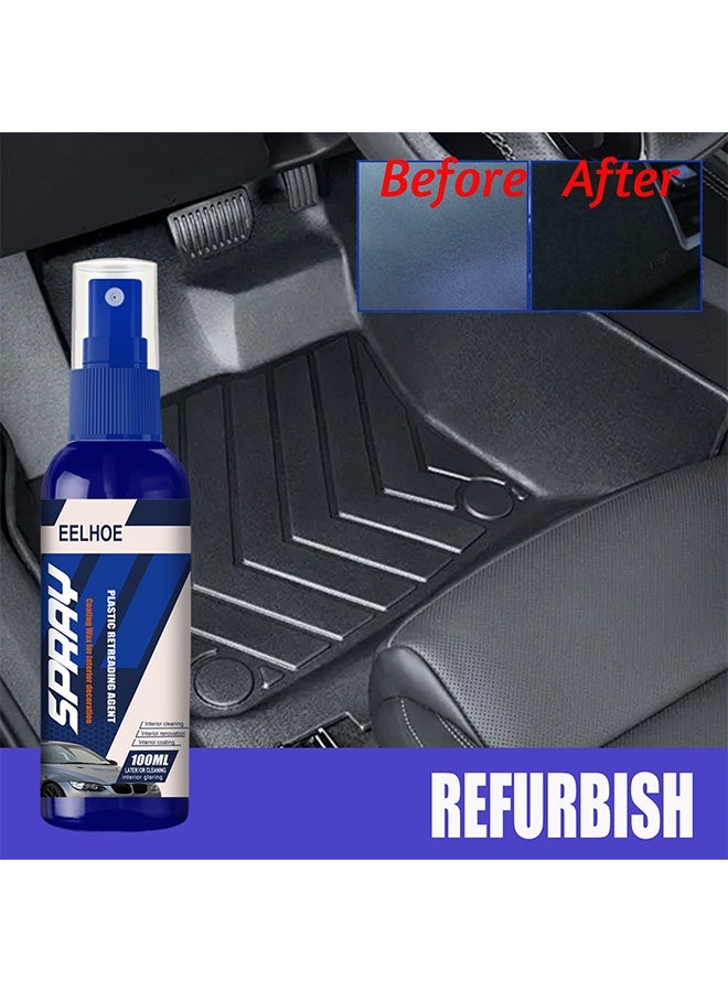 EELHOE Plastic Retreading Agent, Car Plastic Parts Refurbish Agent, Quick Car Plastic Restorer Cream, Plastic Revitalizing Coating Agent, Automotive Plastic Retreading Agent For Car Interior Cleaning - Image 2