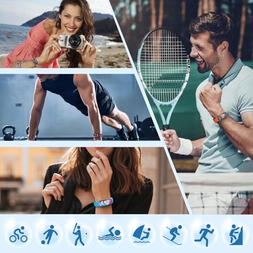 BANGTING 8-Pack Mi Band 10/9/8 Strap, Soft TPU Replacement Watch Bands with Secure Anti-Loss Clasp, Comfortable Sport Wrist Straps for Xiaomi Mi Smart Band 10/9/8 (8 Colors) - Image 5