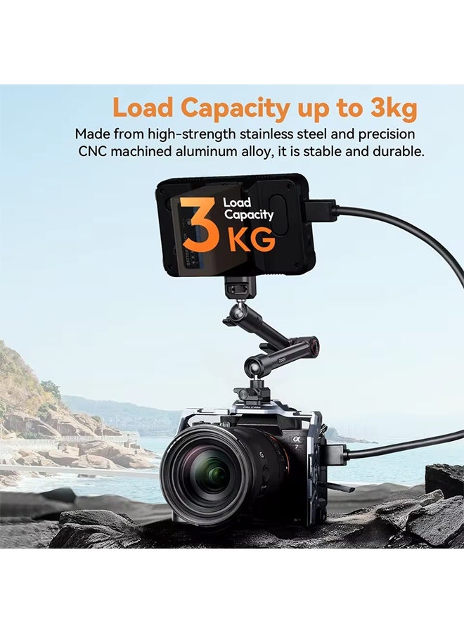 يولانزي مشبك Ulanzi HD02 فائق السرعة مع رأس كروي صغير 360 درجة، مشبك سريع الفك، حامل ثلاثي القوائم، مشبك لولبي 1/4 بوصة لكاميرا DSLR Gopro - Image 2