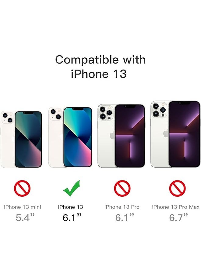 Jetech 5 in 1 Case for iPhone 13 6.1-Inch, with 2-Pack Screen Protector and 2-Pack Camera Lens Protector, Full Coverage Tempered Glass Film, Shockproof Bumper Phone Cover (Navy)  - Image 3