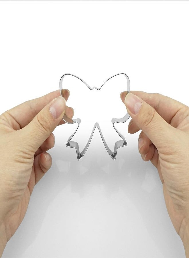 Saktopdeco 6 PCS Bow Cookie Cutter Set Small Bowknot Shaped Cookie Cutter Cute metal Candy Cutters for Craft DIY Baking Supplies - Image 5