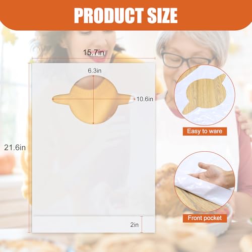 Nonley Disposable Adult Bibs 30 Pack - Disposable Dining Bibs for Adults - Waterproof Oil-Proof Plastic Bib for Elderly Women and Senior Men Eating - Image 2