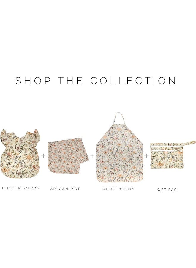 BapronBaby Delilah Floral Splash Mat - Waterproof Catch-All for Floor, Table, or High Chairs - Machine Washable - 45" x 45" - Image 5