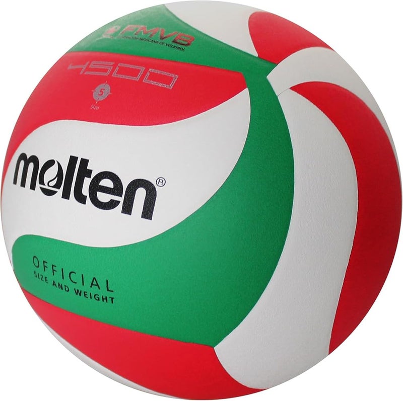 Molten V 5 M 4500 Volleyball, Blanc-Vert-Route - Image 3