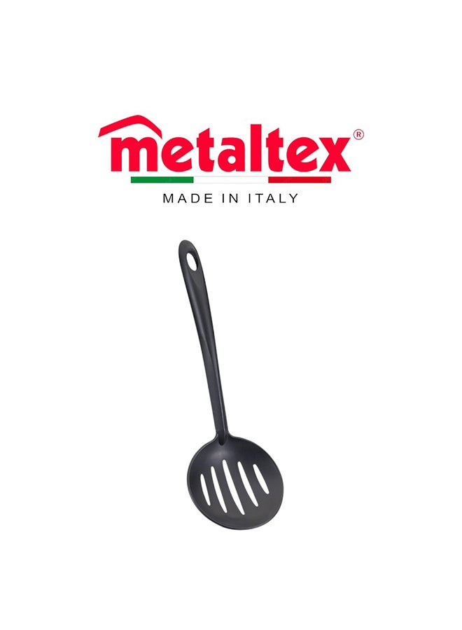 Metaltex Nylon Rapid Skimmer 32cm , Heat-Resistant Non-Stick Safe Cooking Skimmer for Frying, Draining & Serving, Durable Kitchen Tool - Image 2