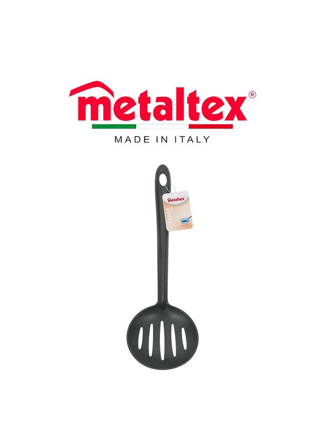 Metaltex Nylon Rapid Skimmer 32cm , Heat-Resistant Non-Stick Safe Cooking Skimmer for Frying, Draining & Serving, Durable Kitchen Tool - Image 1
