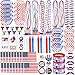 MGparty 150 Pcs 4th of July Patriotic Accessories for Kids Fourth of July Party Favor Supplies Independence Day Memorial Day Decor Dressingup Accessories Classroom Prizes for Students - Image 3