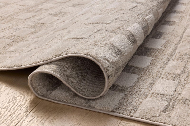Loloi Amber Lewis Monty Collection MOT-06 Pebble/Beige 2'-7" x 4', .50" Pile Height, Area Rug - Image 4
