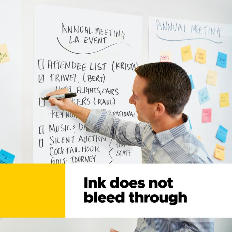 Post It Post-it Super Sticky Easel Pad, 25 x 30 Inches, 30 Sheets/Pad, 6 Pads, Large White Premium Self Stick Flip Chart Paper, Super Sticking Power (559VAD6PK) - Image 4