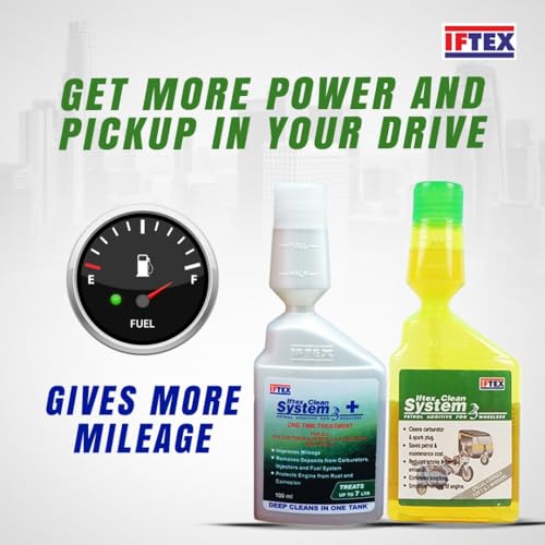 Iftex System 2/3+ 100 ml & System 2/3 100 ml e20 Petrol additive for Bike and Scooters BS4 and BS6/ Fuel System Carbon Cleaner/Increases Mileage - Image 3