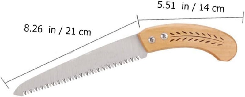 Household Pruning Saw and Fruit Tree Woodworking Saw for Garden Trimming Sharp Teeth, Orange Handle, Sturdy Hand Tool for Outdoor Tree Branch Cutting and Fruit Plant Care - Image 2
