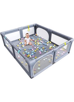 RuiHhome Packable Portable Sturdy Extra Large Baby Safety Activity Center Playard With Gate And Anti-Slip Base, 150 X 180 CM  - Image 1
