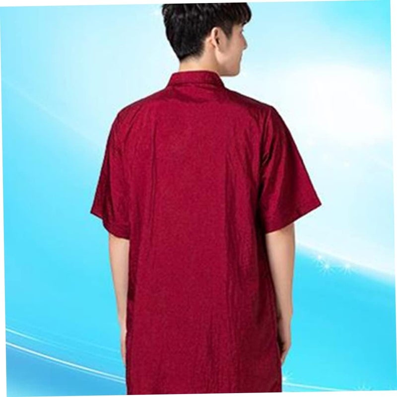 DOITOOL 2pcs Hair Dye Short Sleeve Work Clothes Women Men Grooming Smocks Soft -down Collar Practical Pockets - Image 5