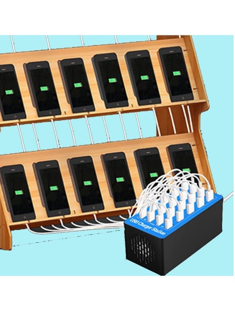 JAJEEK "20-Port Multi USB Charger, 100W Charging Station with Smart Detection – USB Charger for Smartphones, Tablets, & Devices" - Image 5