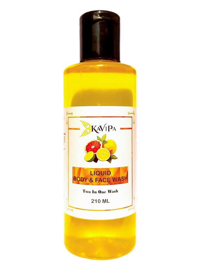 KAVIPA Citrus Face  Body Wash 2in1  Refreshing  Nourishing Cleanser - Image 1