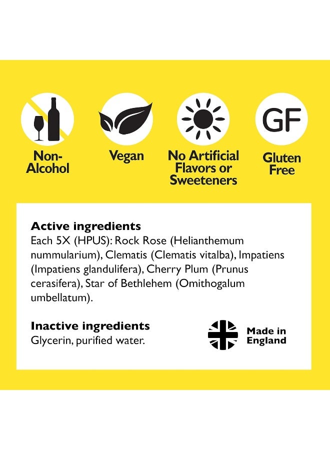 RESCUE Bach Remedy Dropper 20Ml, Natural Stress Relief, Homeopathic Flower Essence, Vegan, Gluten & Sugar-Free, Non-Habit Forming (Non-Alcohol Formula)  - Image 3