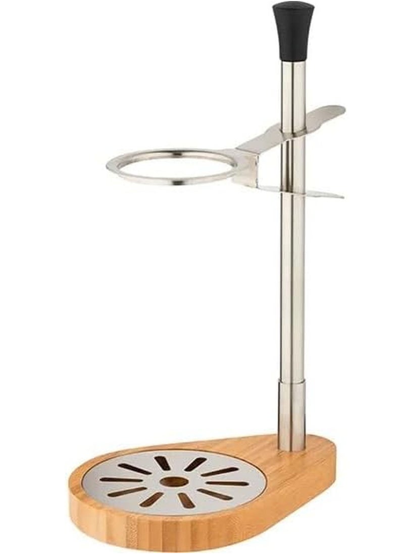 Generic V60 Adjustable Coffee Filter Funnel Holder - Coffee Maker Holder - Pour Over Coffee Filter Holder with Adjustable Wooden Base Suitable for Pour Over Drip Coffee  - Image 1