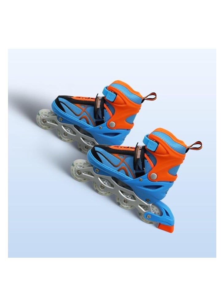 ENDLESS  EL1027 Inline Adjustable Skates Medium Size 34 EUR (UK 1.5) - 38 EUR (UK 5) for 6 to 12 Years |Aluminium Chassis and 70 mm PU Wheels | All Wheels Flash, ABEC 7 Bearings  - Image 2