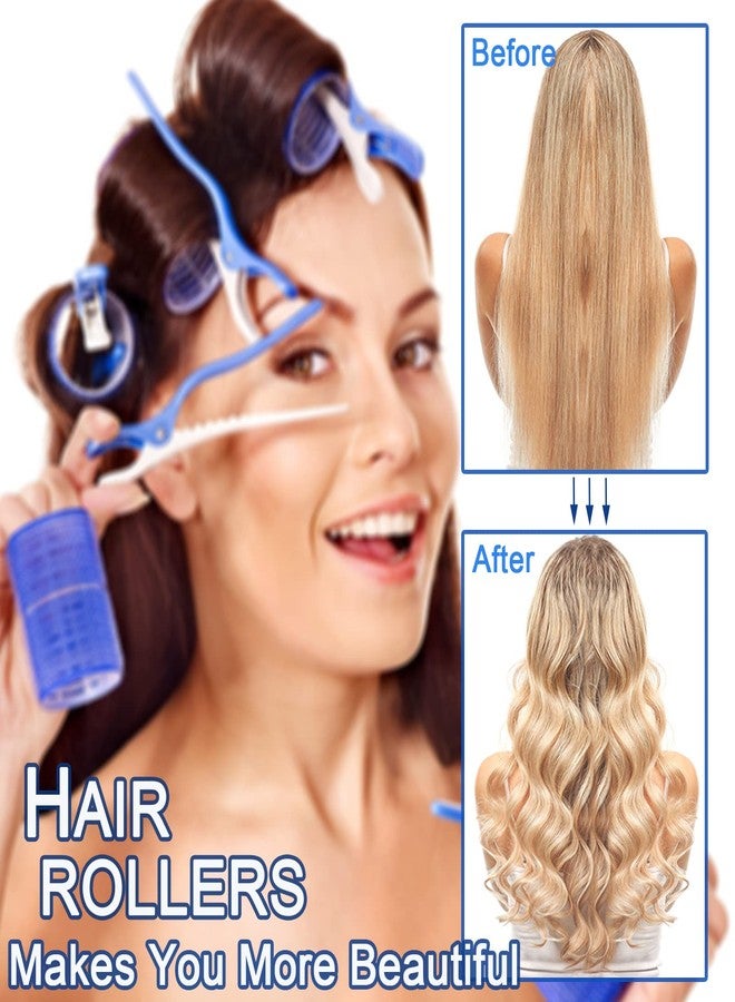 BESSEEK Hair Rollers, 12 Pack Self Grip Salon Hairdressing Curlers, DIY Curly Hairstyle,Colors May Vary, Large - Image 5
