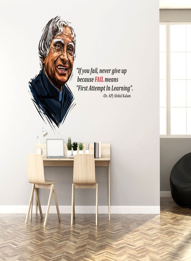 Sticker Yard Apj Abdul Kalam Fail 'First Attempt in Learning' Vinyl Wall Sticker for Living Room/Bedroom/Office and All Decorative Wall Stickers Size 76X55CM - Image 2