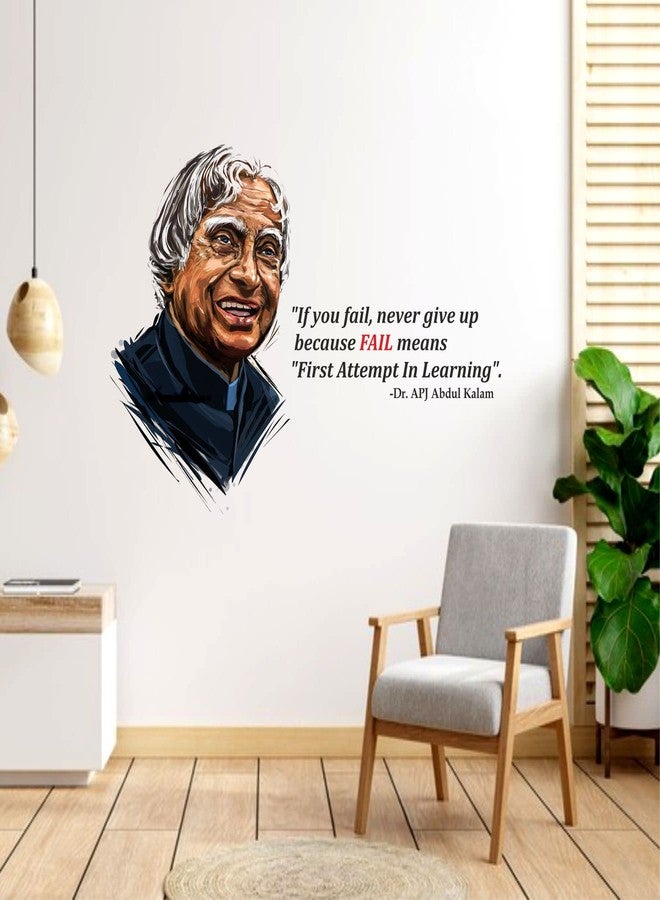 Sticker Yard Apj Abdul Kalam Fail 'First Attempt in Learning' Vinyl Wall Sticker for Living Room/Bedroom/Office and All Decorative Wall Stickers Size 76X55CM - Image 3