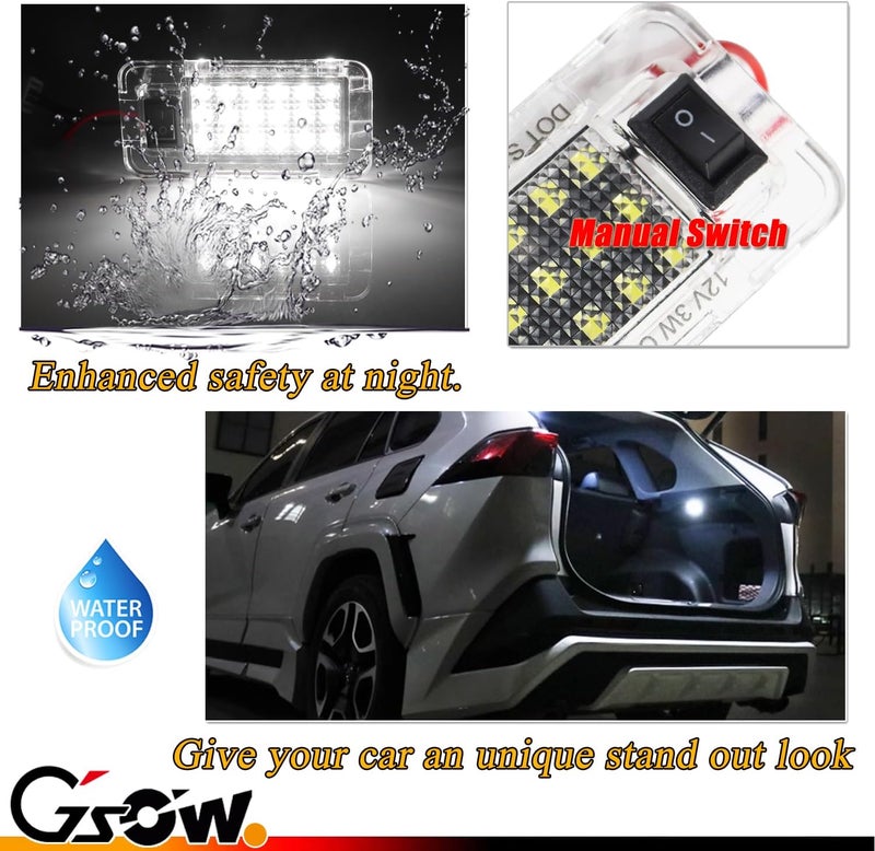 GSOWO LED Luggage Compartment Light for Toyota RAV4 (2022-2025) - White - Image 3
