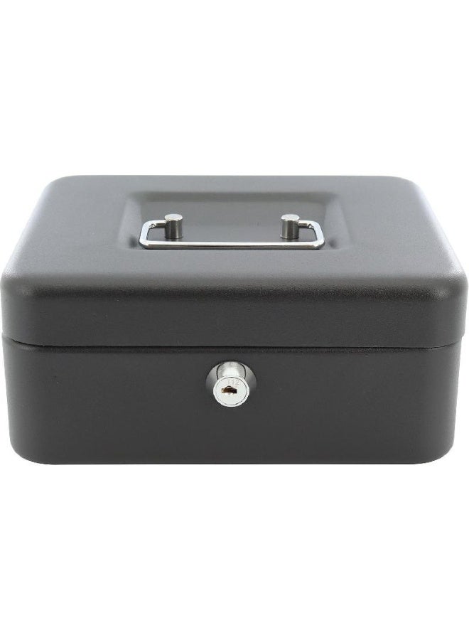 Royal Falcon Royal Falcon Cash Box Key Lock 8" Metal Matte Black - Image 2