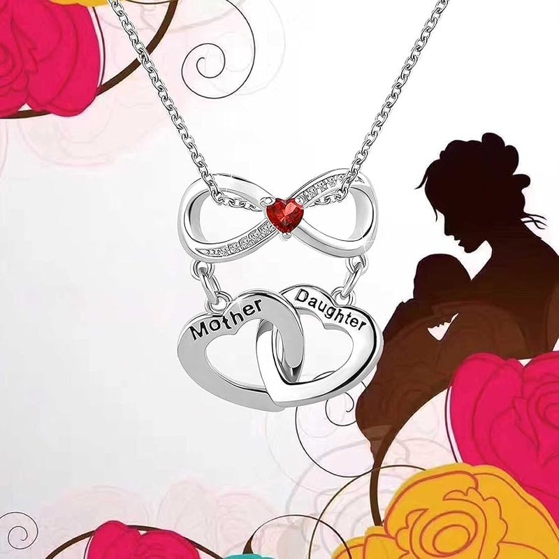 KunBead Women Girls Mother Daughter Heart Infinity Love Mothers Day Bead Charms Compatible with Pandora Charm Bracelets Necklace, Copper, No Gemstone - Image 5