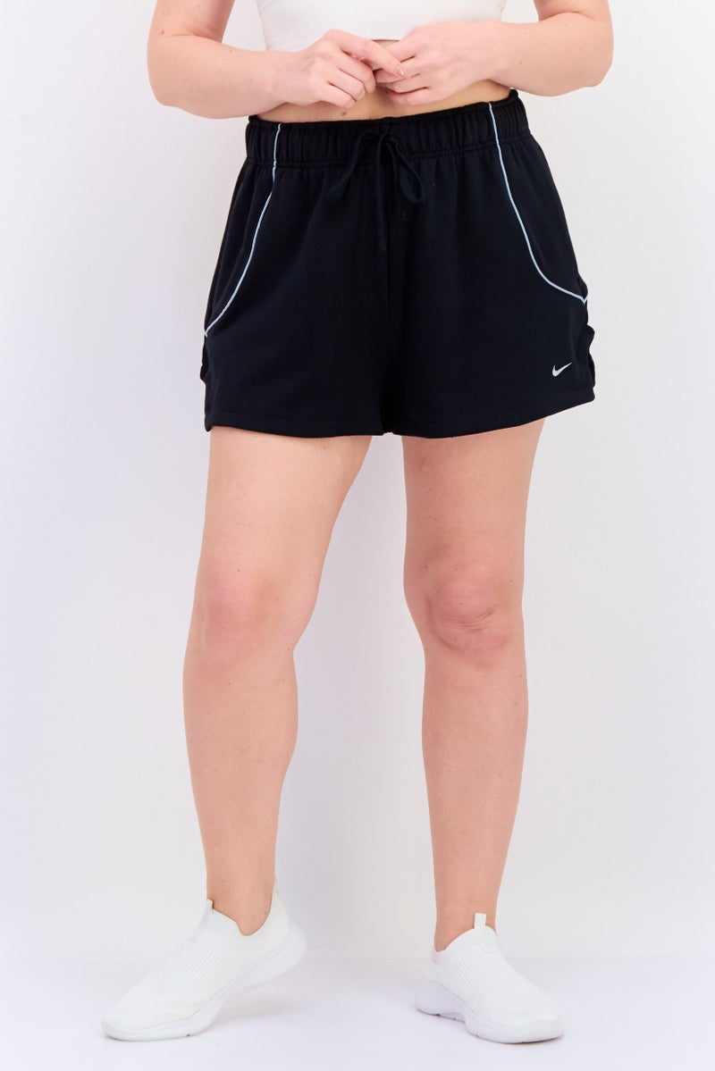 Nike Women Loose Fit 2 Inseam Training Shorts, Black  - Image 1