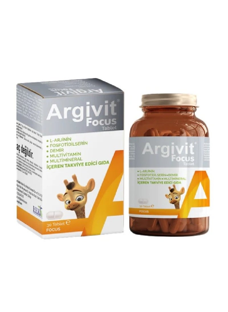 Argivit - Argivit Focus 30 Tablets Focus and Intelligence Development - Image 1