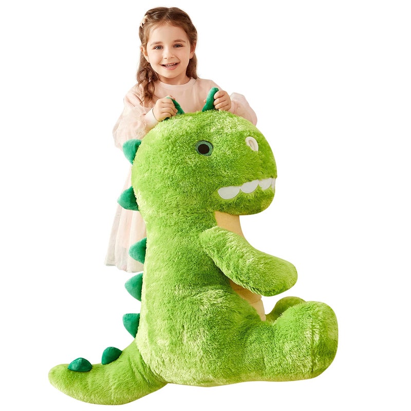 IKASA Large Dinosaur Stuffed Animal Plush ToyGiant TRex Cute 23 Jumbo Soft ToysHuge Big Size Fluffy Plushy Fat PlushieGifts for Kids - Image 3
