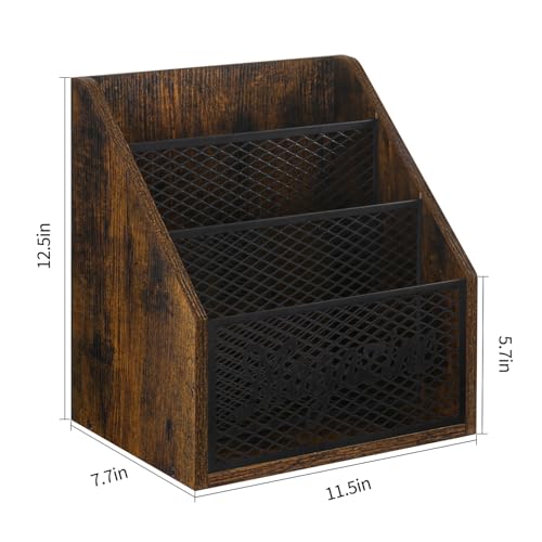 YINMIT Magazine Holder, Stepped 3 Tier Magazine Rack Floor, Magazine Storage Basket, Folder Organizer Bin for Magazines,Books,Newspapers,Tablets - Image 4
