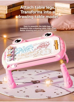 tangs Magnetic Drawing Board, Toddler kids Toys for 1-2 Year Old, Doodle Board Pad Learning and Educational Toys for 1 2 3 Year Old Baby Kids Birthday Gift(Soft Pink)  - Image 2
