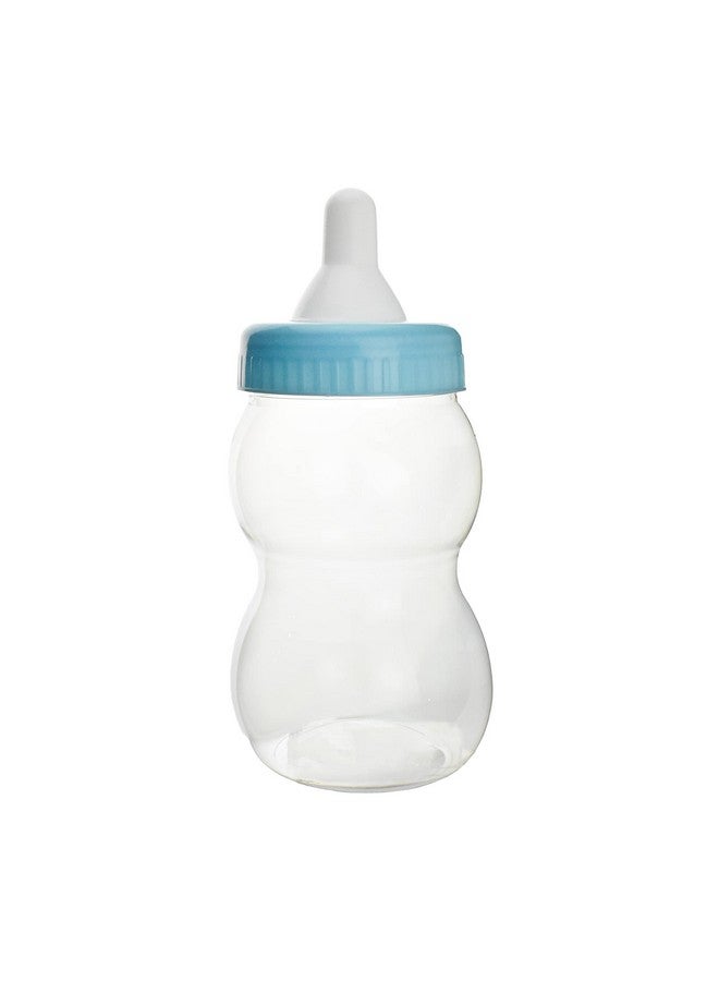 FIREFLY IMPORTS Jumbo Milk Baby Bottle Coin Bank Plastic Container Baby Shower Game Favor, 13-inch, Light Baby Blue