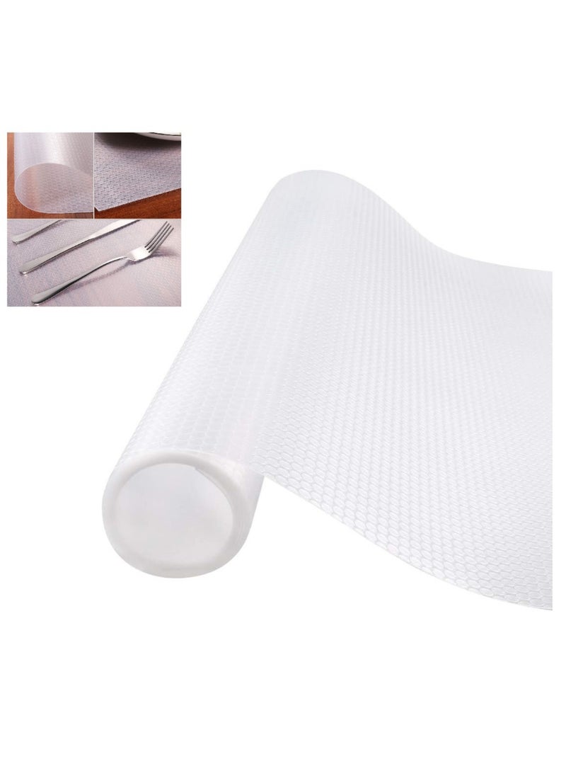 Generic Washable silicone mat roll for kitchen shelf and drawer, closet and office, high quality material (Size : 10m × 60cm)  - Image 1