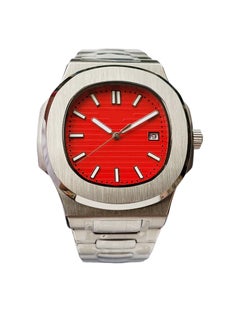 AROAQ Men Mechanical Wristwatch, Comfortable And Lightweight Automatic Men Watch, Spiral Gear Business Multifunctional Timepiece, Elegant Design Durable Wrist Watch, (1pc, Red)  - Image 1