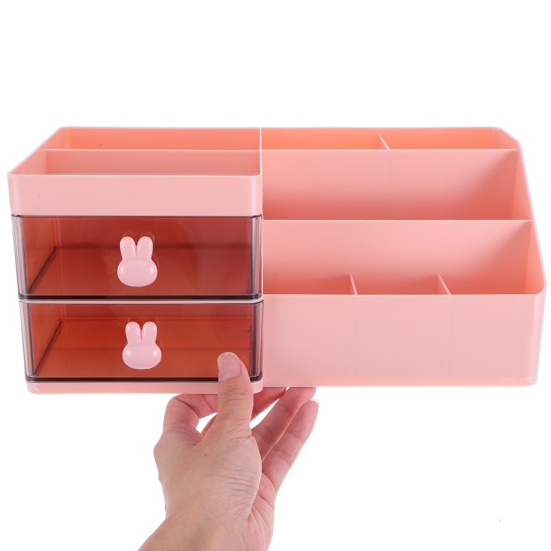 Multifunction Desk Organizer With Drawers Ideal For Office Desk Desktop Storage Box Cute Organizer Box - Image 3