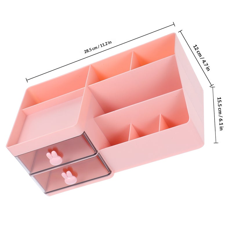 Multifunction Desk Organizer With Drawers Ideal For Office Desk Desktop Storage Box Cute Organizer Box - Image 2