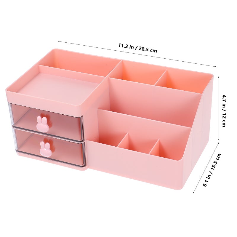 Multifunction Desk Organizer With Drawers Ideal For Office Desk Desktop Storage Box Cute Organizer Box - Image 4