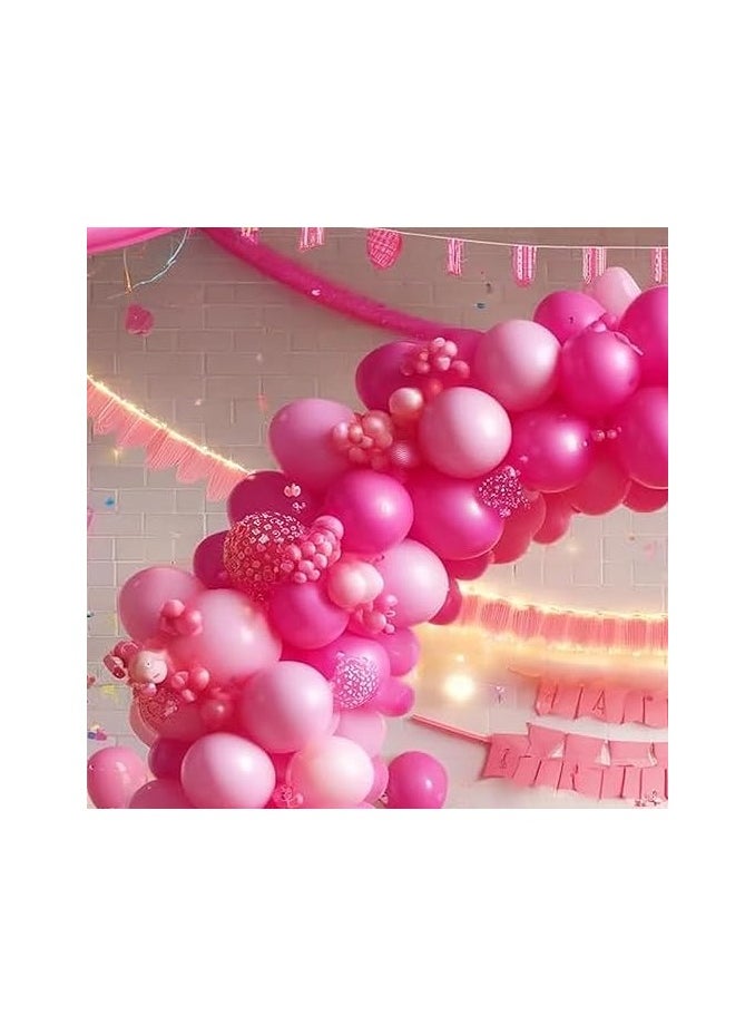 سيمبرتكس حزمة بالونات ملونة متنوعة من مختلف الألوان النابضة بالحياة مثالية لأعياد الميلاد والحفلات وحفلات الزفاف والاحتفالات بالونات لاتكس متينة للمتعة وديكورات المناسبات الاحتفالية (الفوشيه) - Image 2