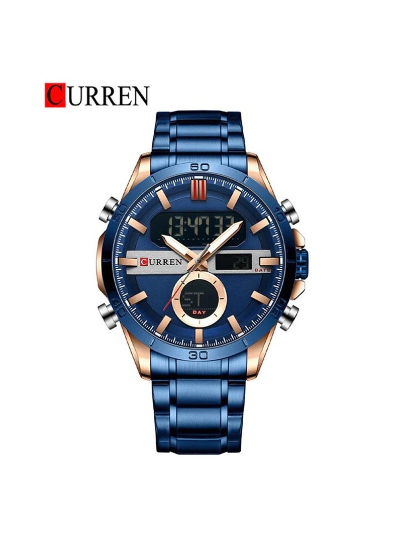 CURREN CURREN 8384 Original Brand Stainless Steel Band Wrist Watch For Men  - Image 1